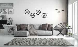 Four Elements Metal Wall Art - REINCARVATION