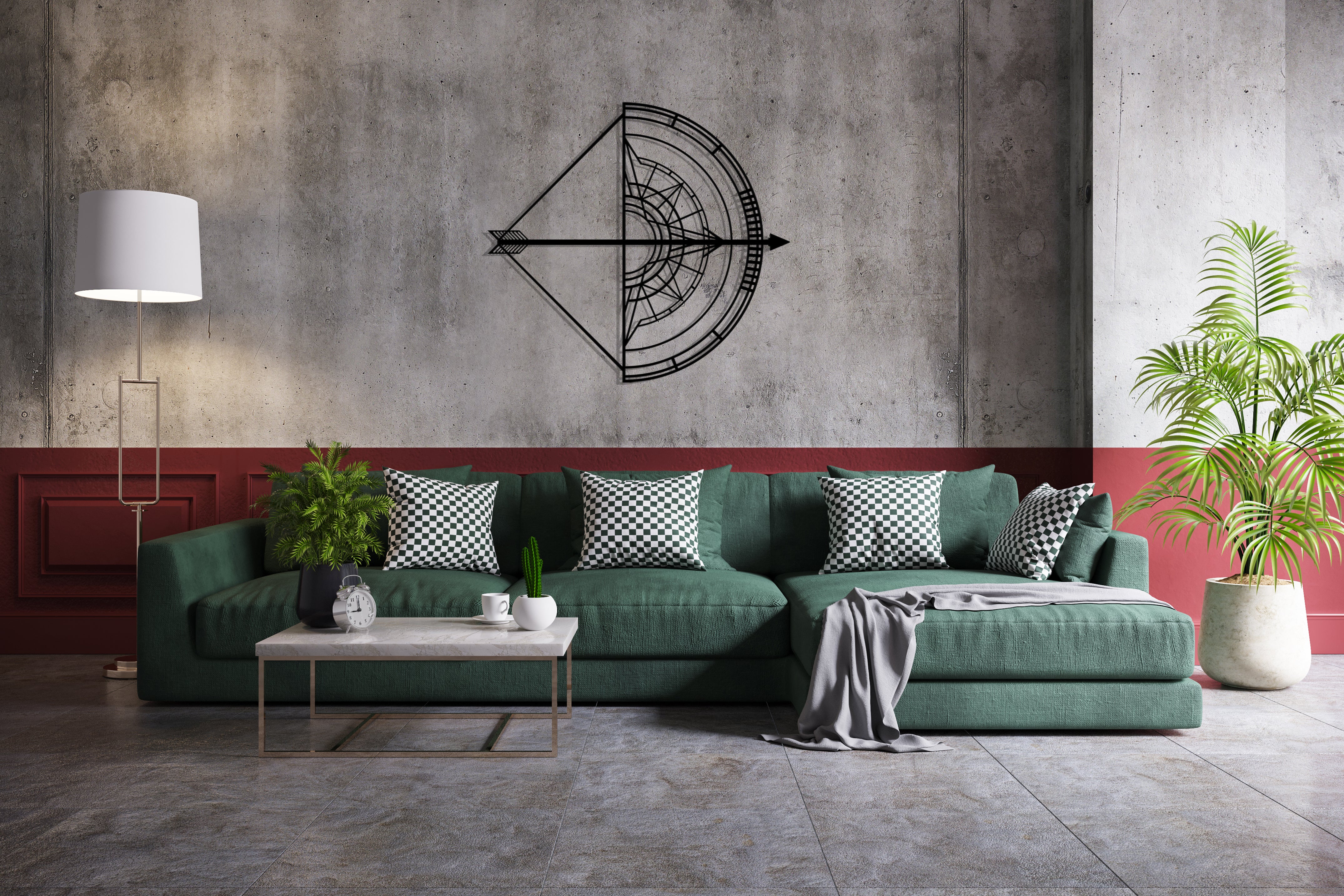 Arrow & Bow Metal Wall Decor - REINCARVATION