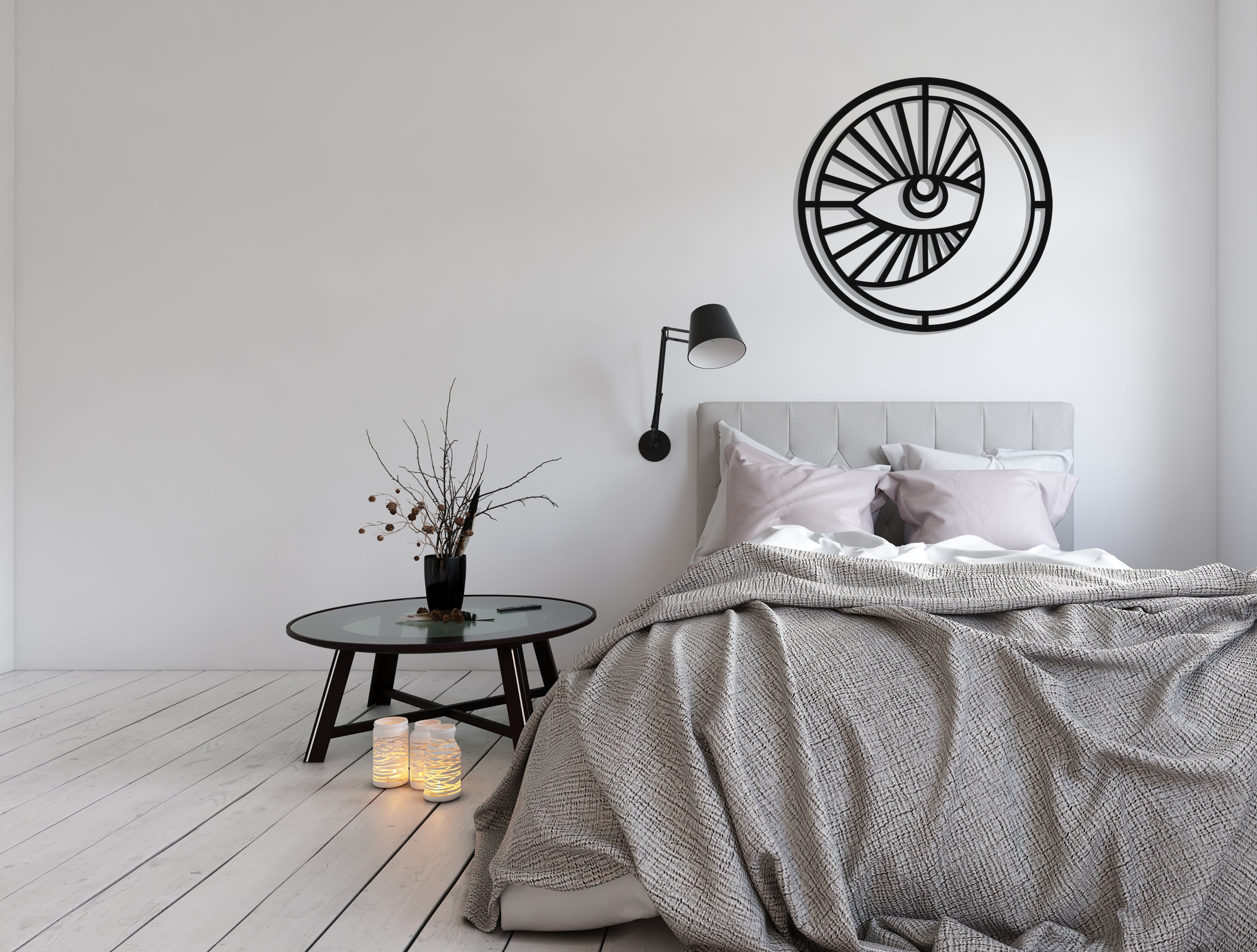 Eye & Moon Metal Wall Art - REINCARVATION