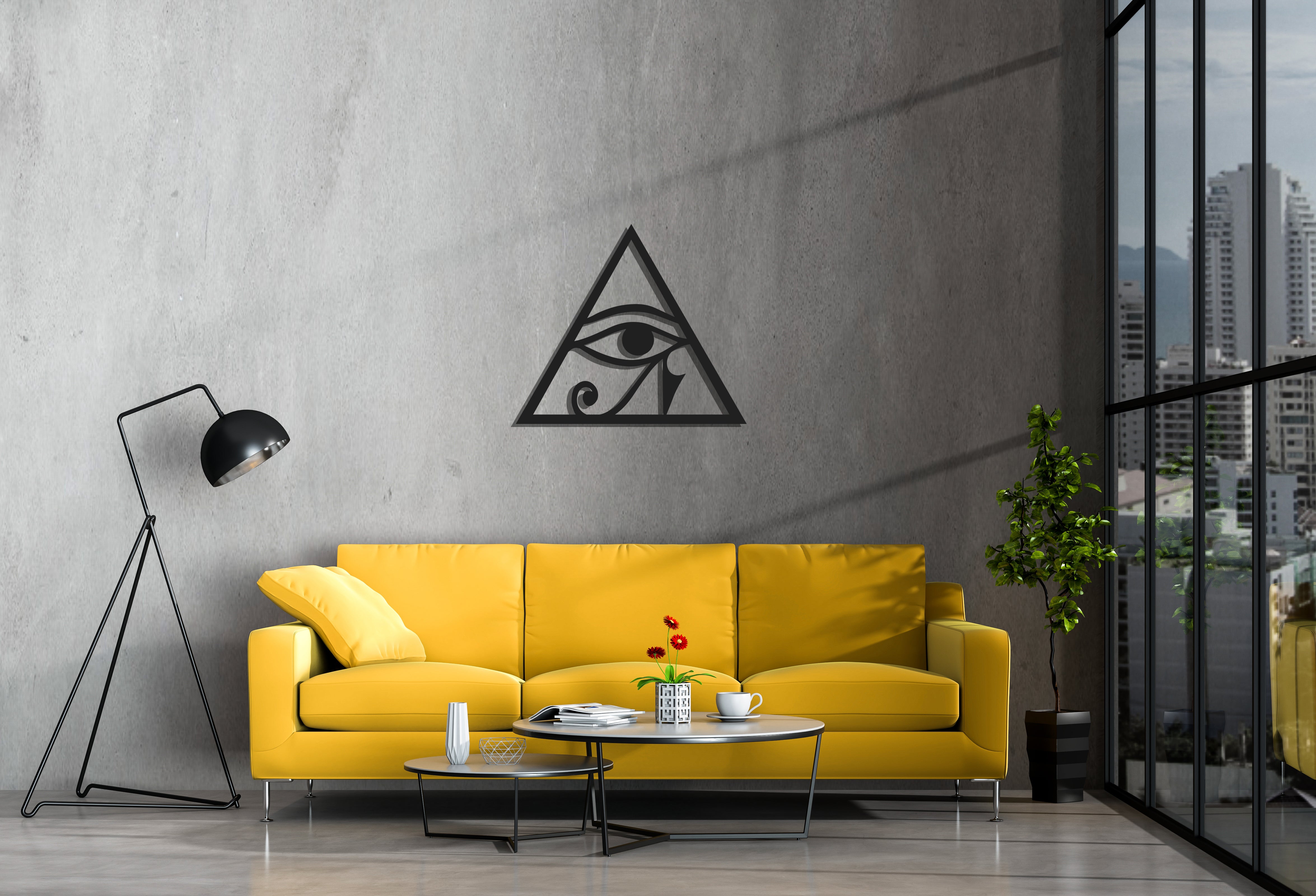 Eye of Horus Metal Wall Decor - REINCARVATION