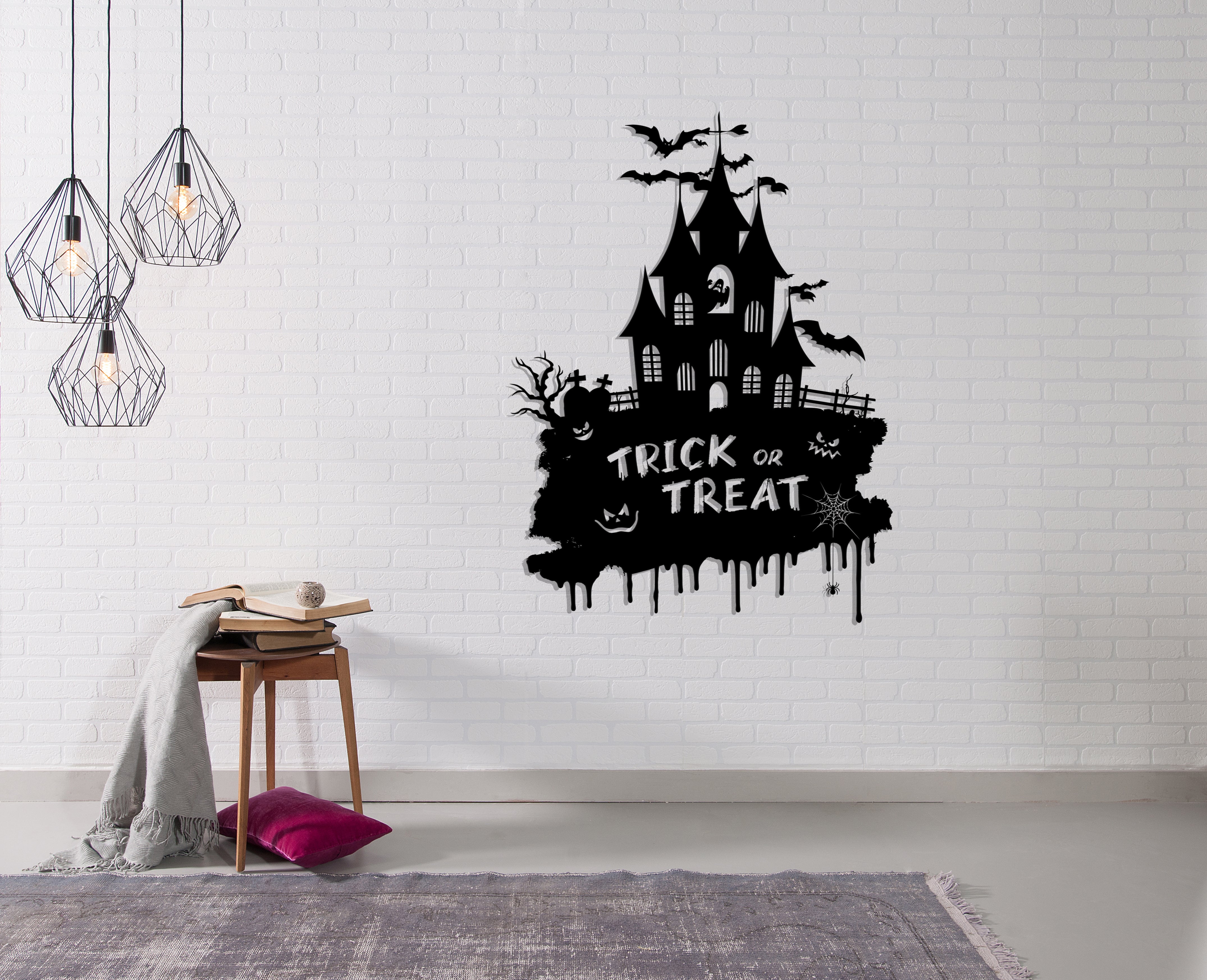 Trick or Treat Halloween Metal Wall Decor - REINCARVATION