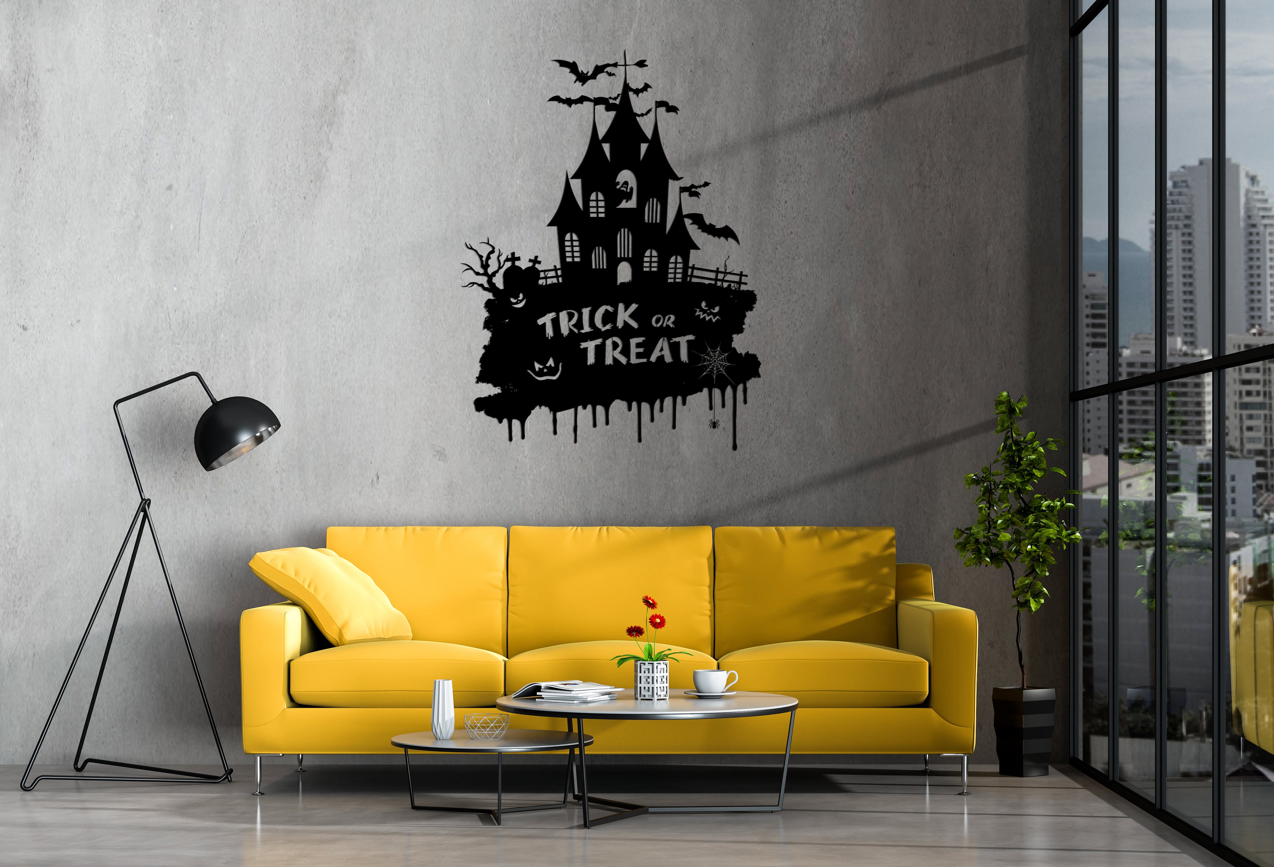 Trick or Treat Halloween Metal Wall Decor - REINCARVATION