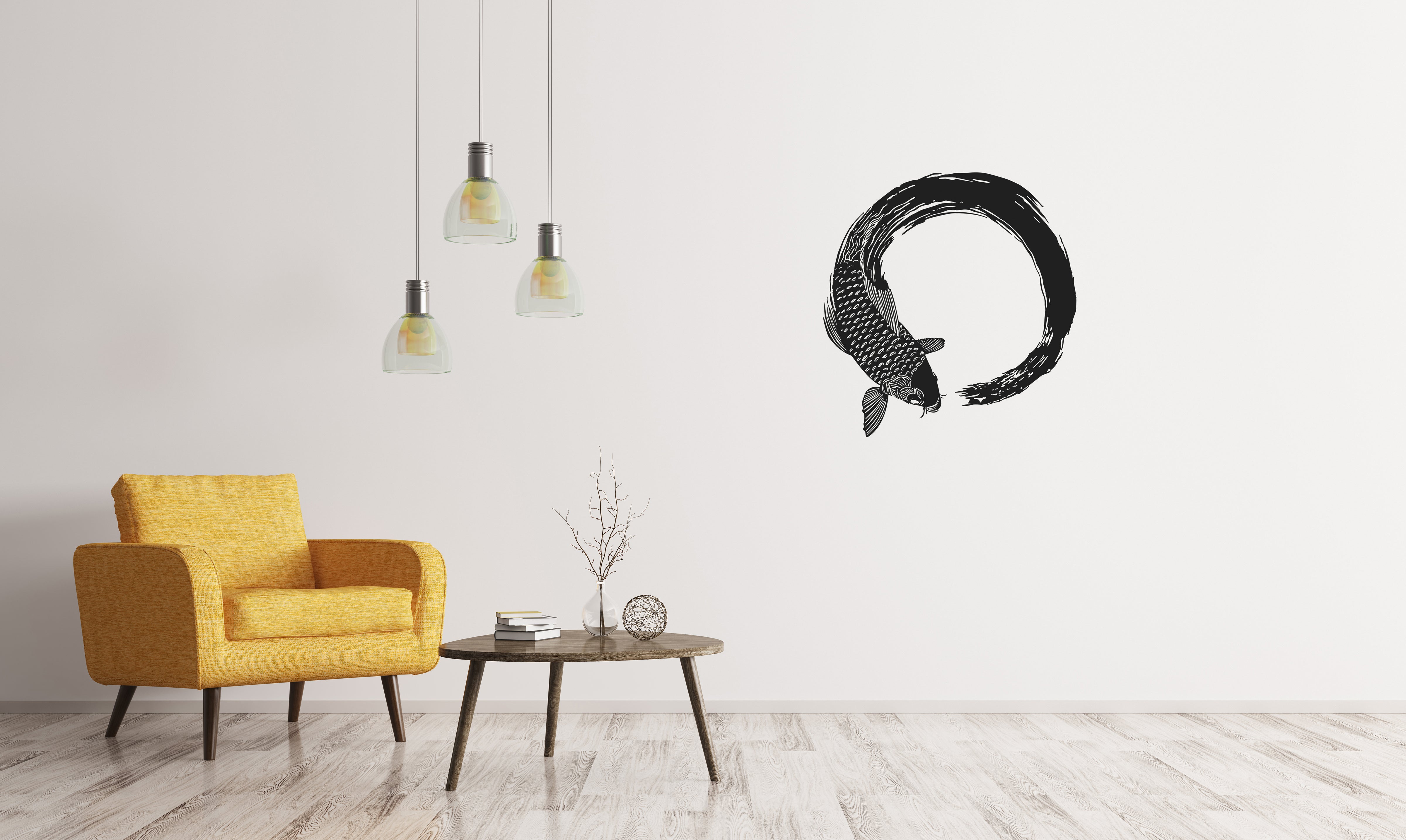 Koi Fish Enso Circle - REINCARVATION