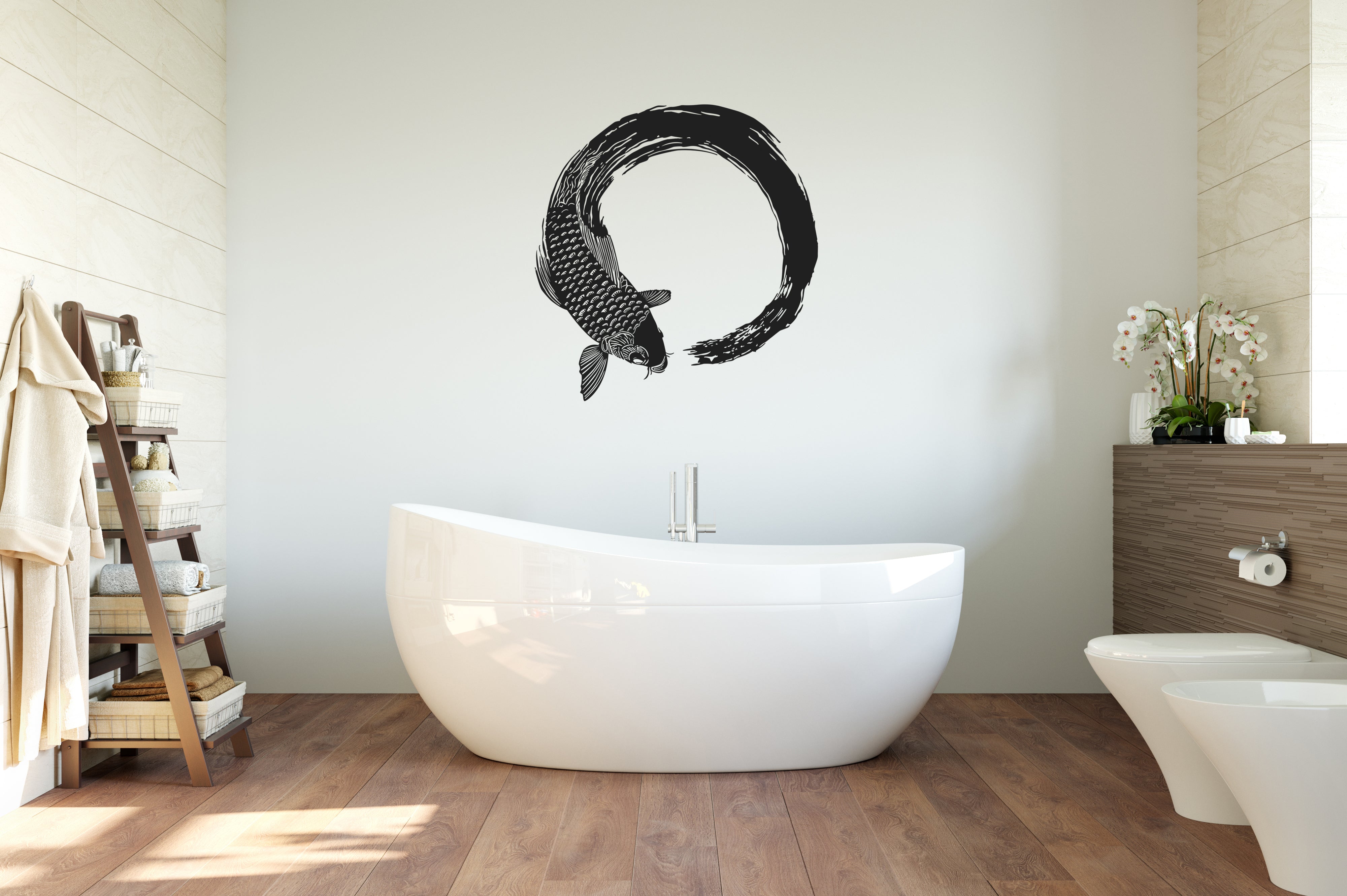 Koi Fish Enso Circle - REINCARVATION